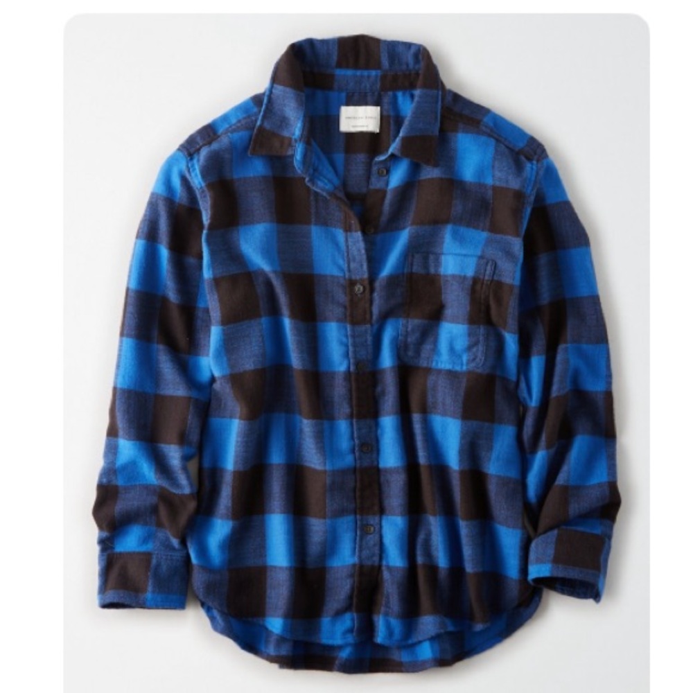 American Eagle AHH-mazingly Soft Boyfriend Plaid Fannel Shirt